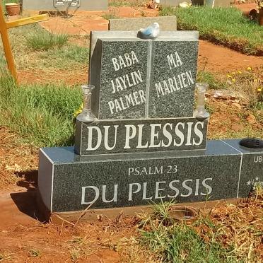 PLESSIS Marlien Marinise, du nee ERASMUS 1994-2015 :: DU PLESSIS Jaylin Palmer 2013-2013