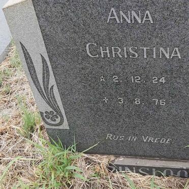 PRINSLOO Anna Christina 1924-1976