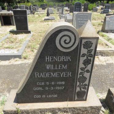 RADEMEYER Hendrik Willem 1915-1967