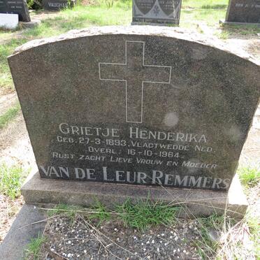 REMMERS Grietje Henderika, VAN DE LEUR 1893-1964