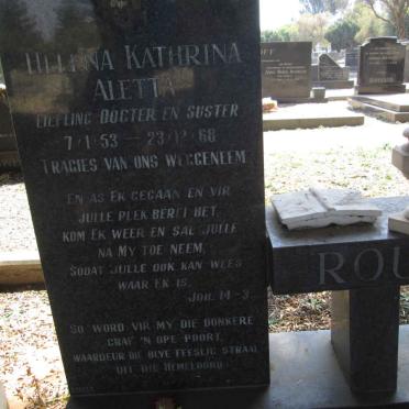ROUX Helena Kathrina Aletta 1953-1968