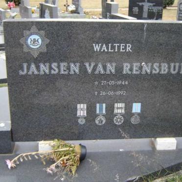 RENSBURG Walter, Jansen van 1944-1992