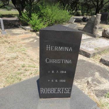 ROBBERTSE Hermina Christina 1914-1996