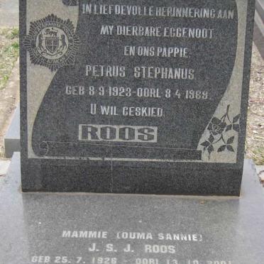 ROOS Petrus Stephanus 1923-1969 & J.S.J. 1926-2001