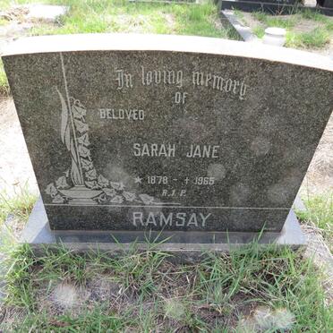 RAMSAY Sarah Jane 1878-1965