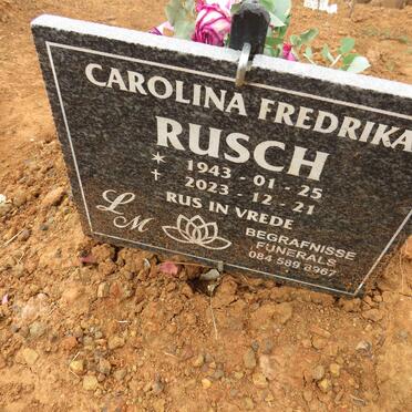 RUSCH Carolina Fredrika 1943-2023