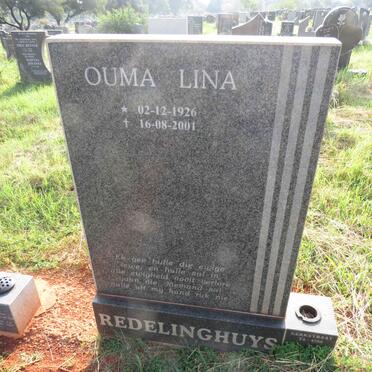 REDELINGHUYS Lina 1926-2001