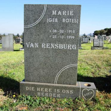 RENSBURG Marie, van nee BOTES 1918-1999