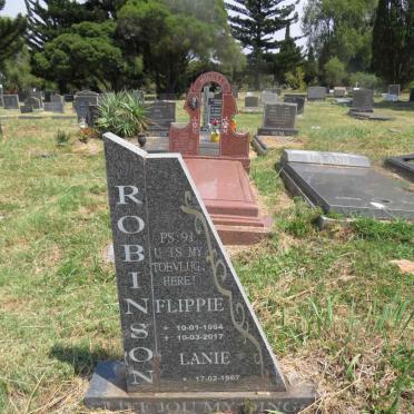 ROBINSON Flippie 1964-2017 & Lanie 1967- 