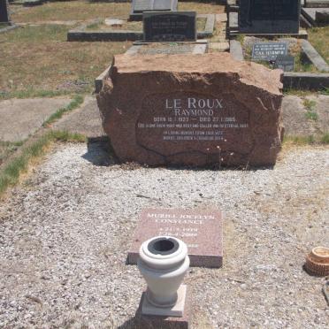 ROUX Raymond, le 1923-1985 &amp; Muriel Joycelyn Constance 1919-2009