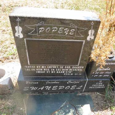 SWANEPOEL Petrus Jacobus Coetzee 1933-2020 & Francina Jacoba 1935-2012