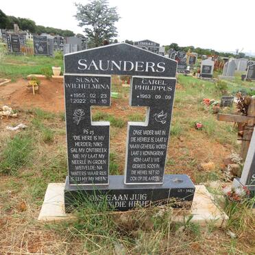 SAUNDERS Carel Philippus 1953- & Susan Wilhelmina 1955-2022