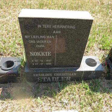 STADLER Arnoldus Christiaan 1947-1995