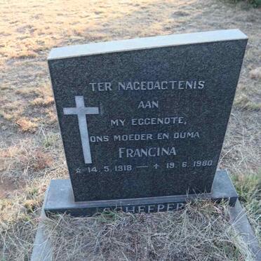 SCHEEPERS Francina 1918-1980