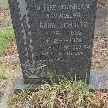 SCHOLTZ Anna 1882-1974