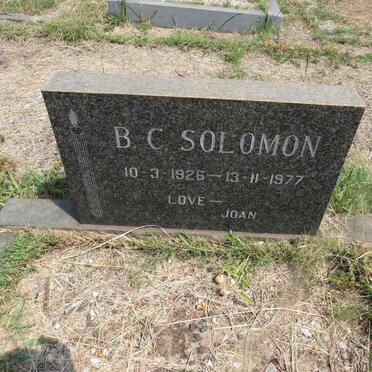SOLOMON B.C. 1926-1977