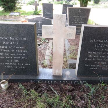 STIPINOVICH Angelo 1883-1969 & Katarina 1889-1964 