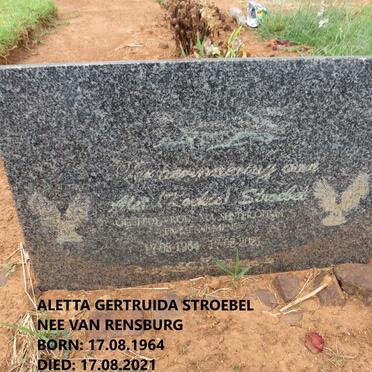 STROEBEL Aletta Gertruida nee VAN RENSBURG 1964-2021 