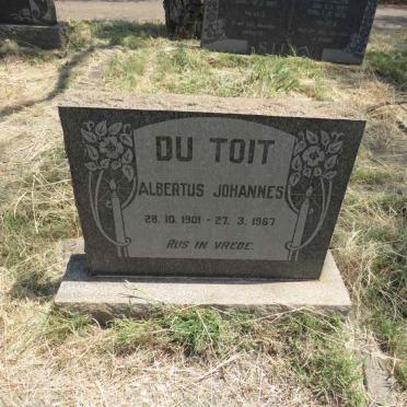 TOIT Albertus Johannes, du 1901-1967