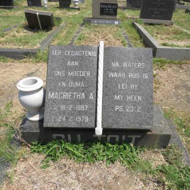 TOIT Magrietha A.. du 1897-1979
