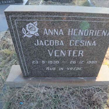 VENTER Anna Hendriena Jacoba Gesina 1930-1980