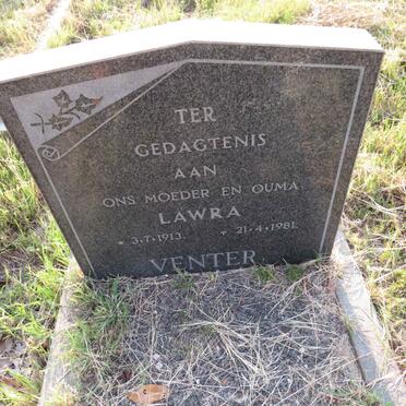 VENTER Lawra 1913-1981
