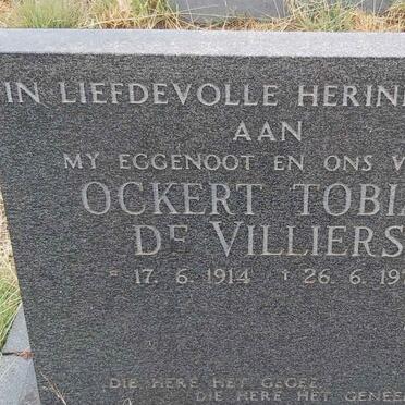 VILLIERS Ockert Tobias, de 1914-1973