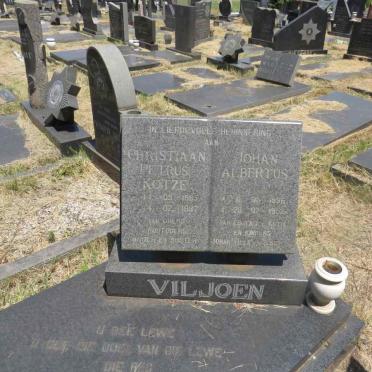 VILJOEN Christiaan Petrus Kotze 1965-1987 :: VILJOEN Johan Albertus 1936-1952