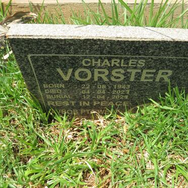 VORSTER Charles 1943-2021