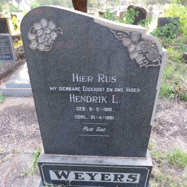 WEYERS Hendrik L. 1915-1961