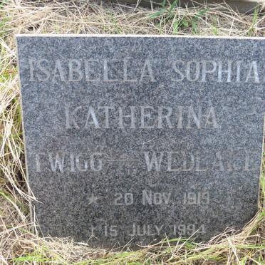 WEDLAKE Isabella Sophia Katherina, TWIGG 1919-1994