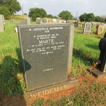 WEIDEMAN Martie 1953-2008