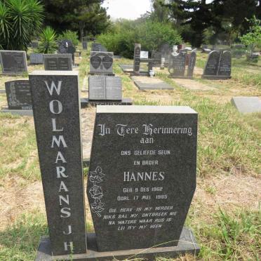 WOLMARANS J.H. 1962-1985