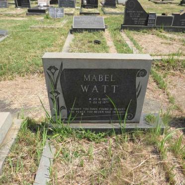 WATT Mabel 1907-1971