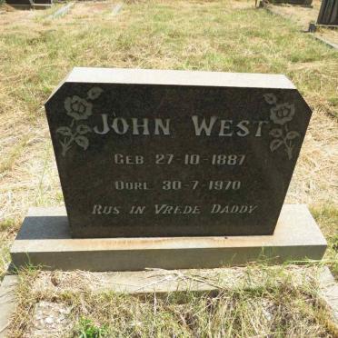 WEST John 1887-1970