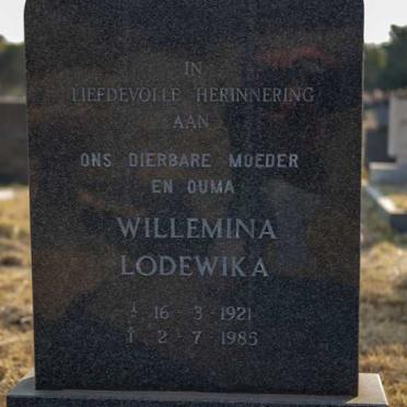 WATERMEYER Willemina Lodewika 1921-1985