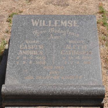 WILLEMSE Casper Andries 1903-1958 &amp; Aletta Catharina 1909-19?1