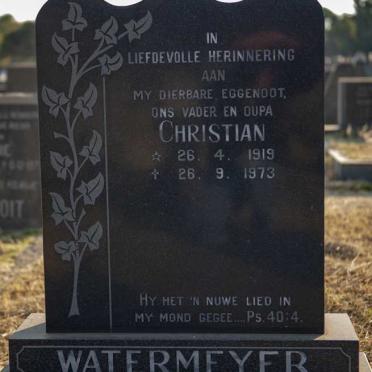 WATERMEYER Christian 1919-1973