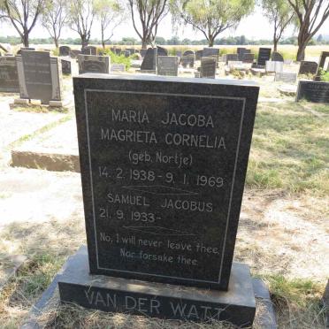 WATT Samuel Jacobus, van der 1933-  & Maria Jacoba Magrieta Cornelia NORTJE 1938-1969