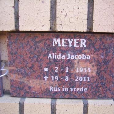 MEYER Alida Jacoba 1935-2011