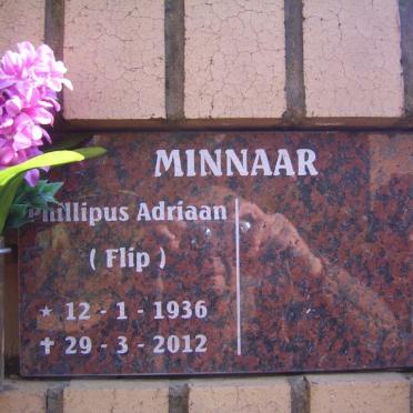 MINNAAR Phillipus Adriaan 1936-2012