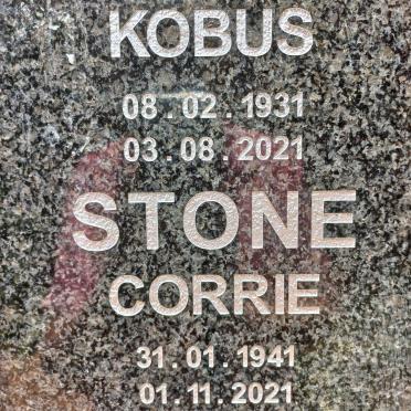 STONE Kobus 1931-2021 &amp; Corrie 1941-2021