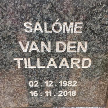 TILLAARD Salome, van den 1982-2018