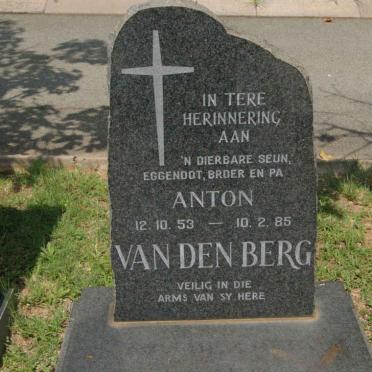 BERG Anton, van den 1953-1985