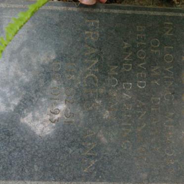 YOUNG Francis Ann, Campbell 1951-1993