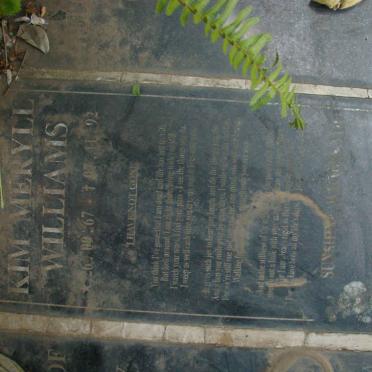 WILLIAMS Kim Meryll 1967-1992