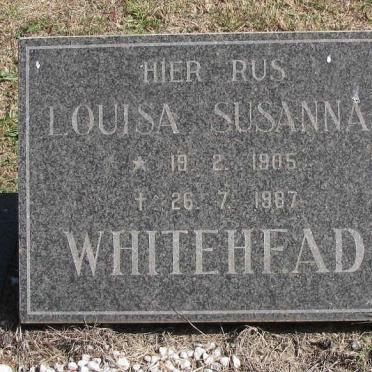 WHITEHEAD Louisa Susanna 1905-1987