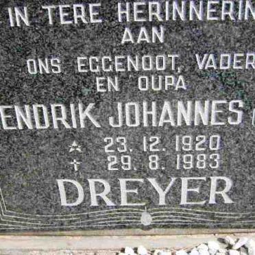 DREYER Hendrik Johannes 1920-1983