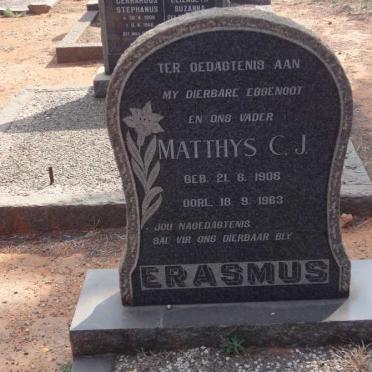 ERASMUS Matthys C.J. 1906-1963