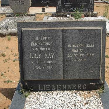 LIEBENBERG Lily May 1923-1968